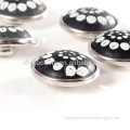 2015 fashion new arrival 16mm black small round marble flat back cabochon stone buttons for jackets